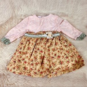 Arthur Ave Vintage Looking Baby Dress Size 1